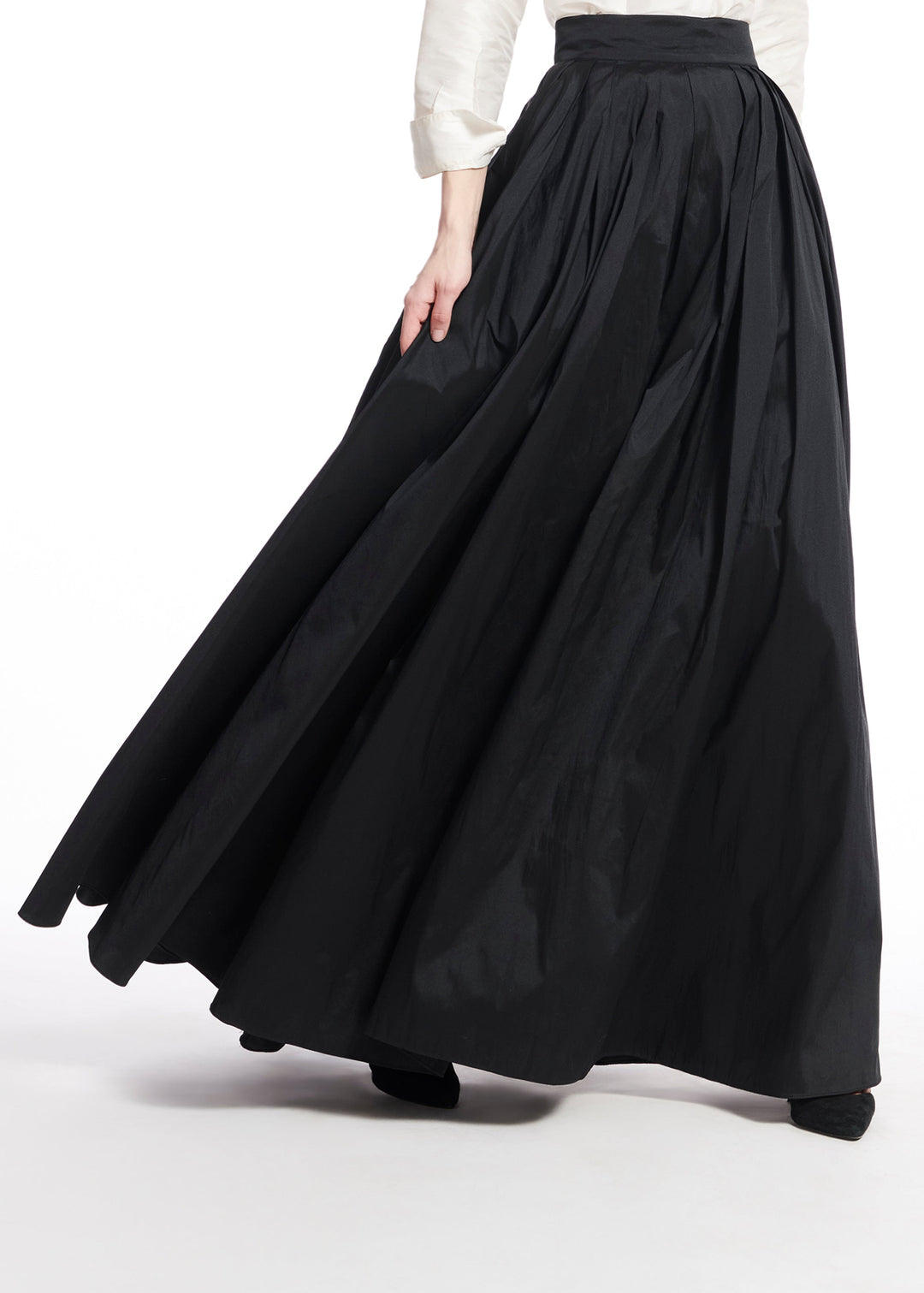 SOFT TAFFETA BALLGOWN SKIRT BLACK