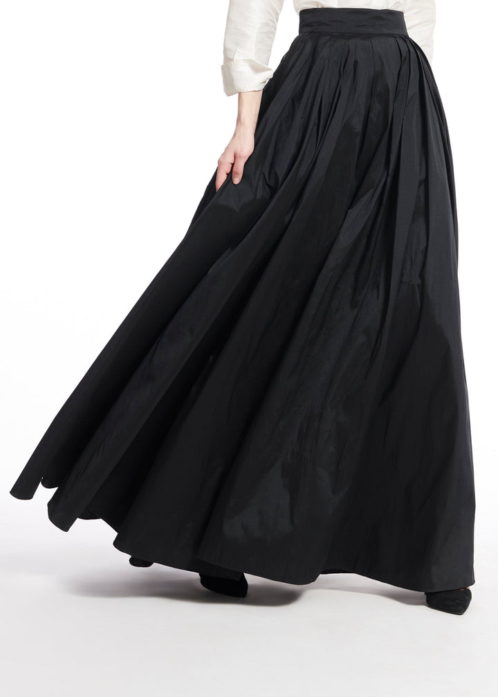 SOFT TAFFETA BALLGOWN SKIRT BLACK