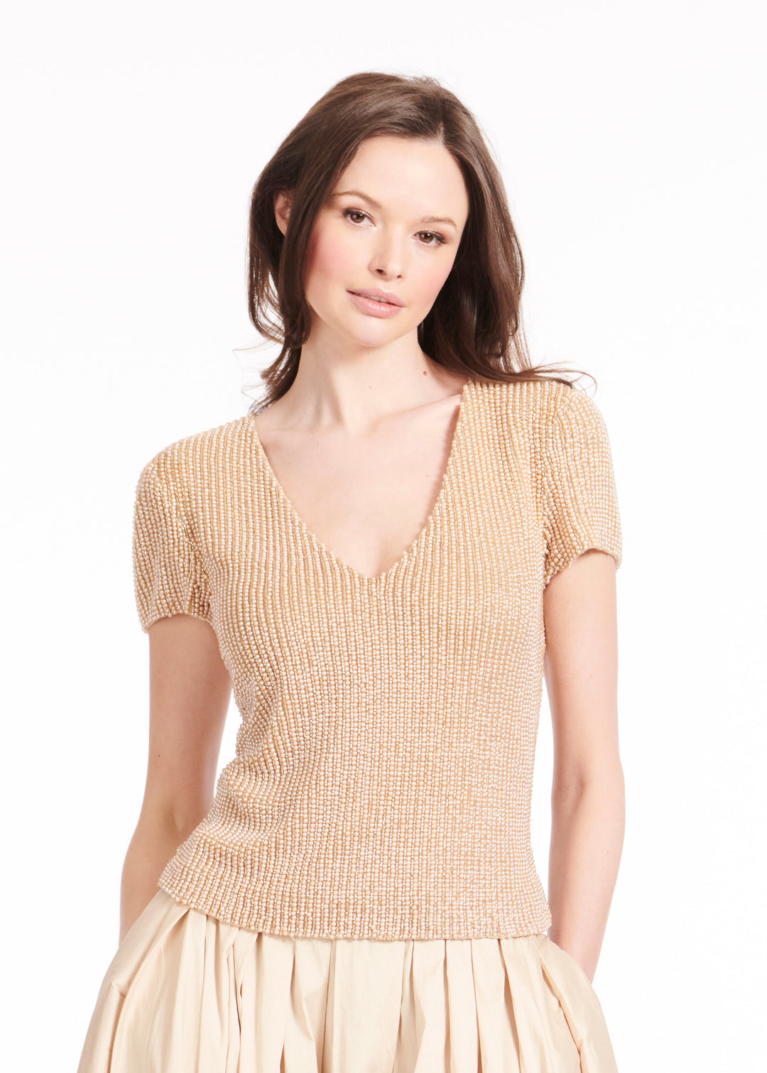 SOFT TAFFETA BALLGOWN SKIRT IN CHAMPAGNE