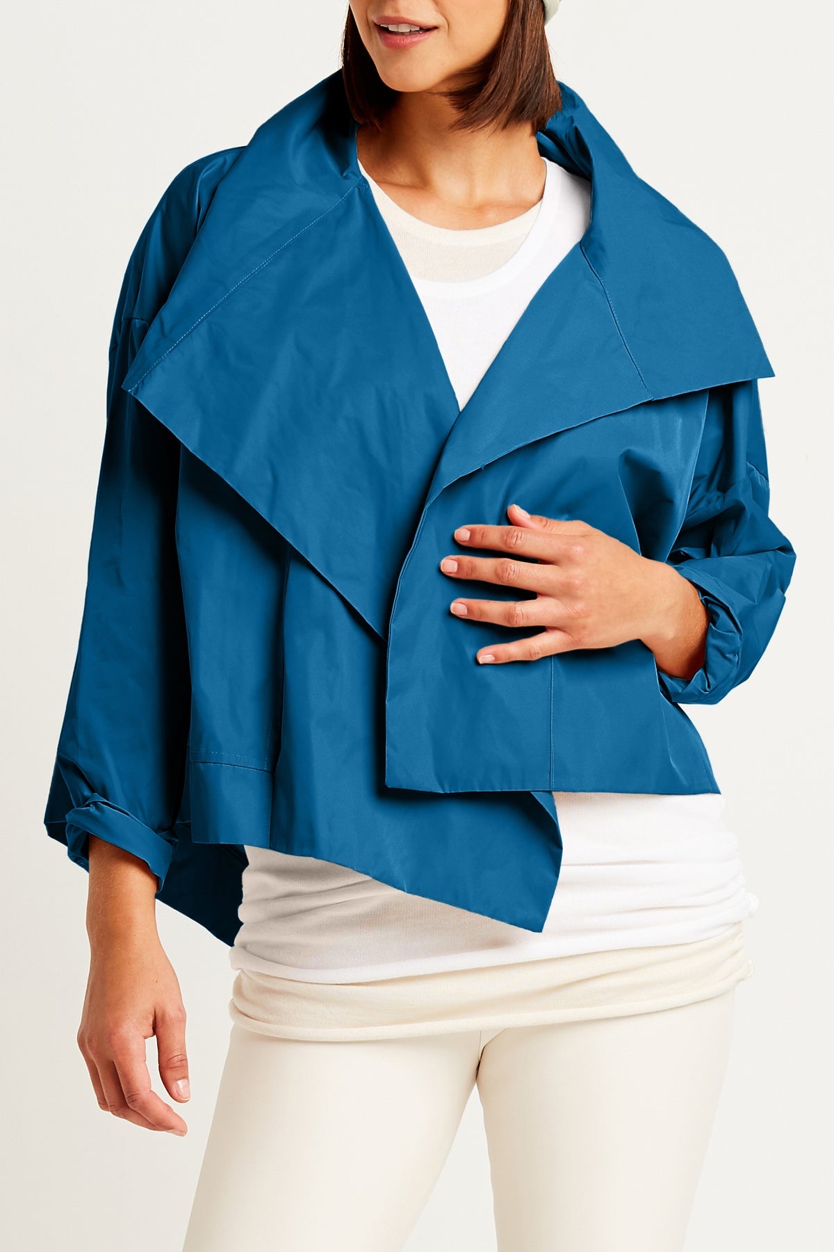 Asymmetric Nylon Jacket