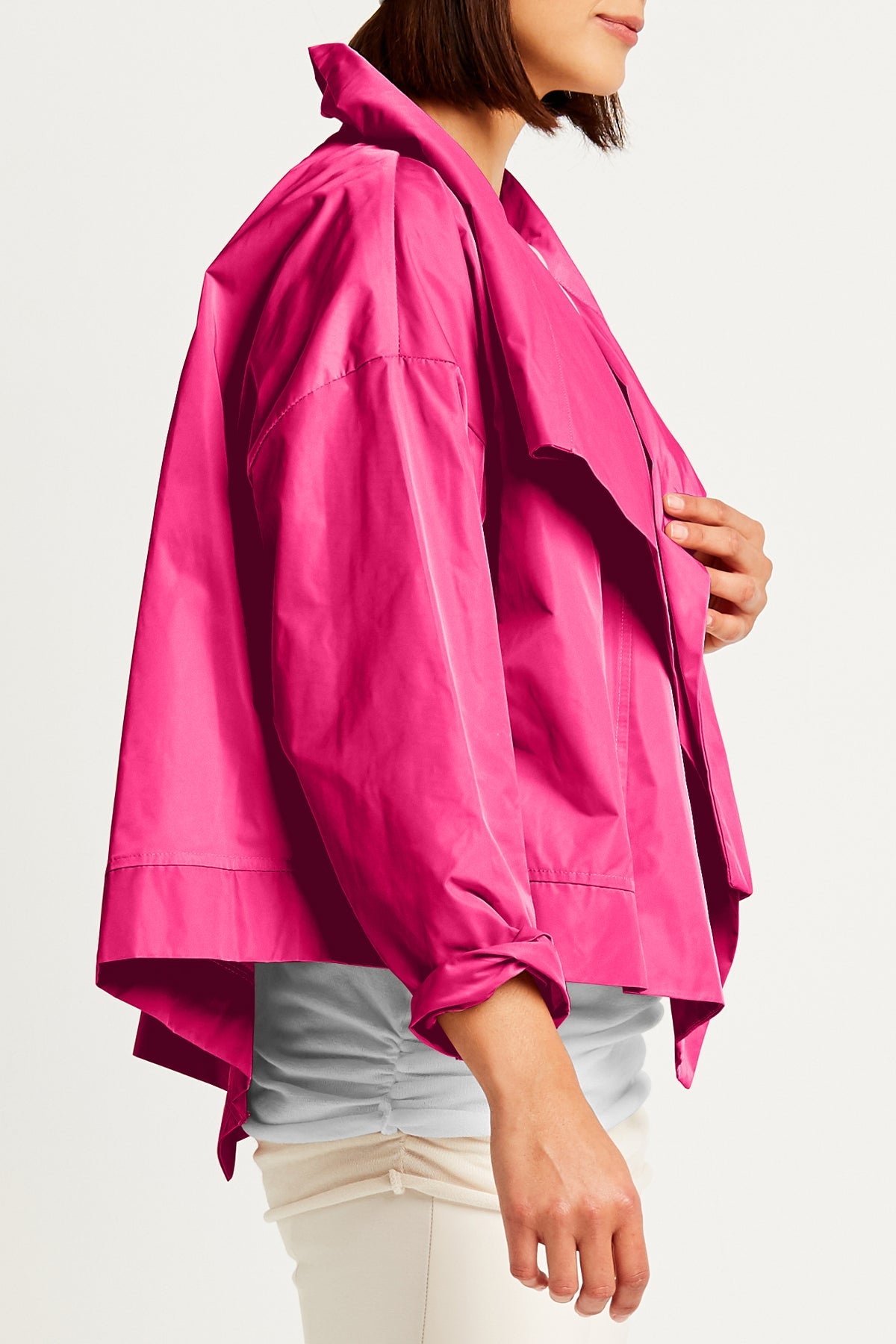 Asymmetric Nylon Jacket