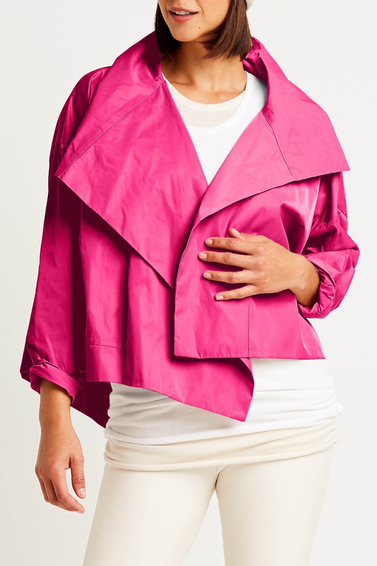 Asymmetric Nylon Jacket