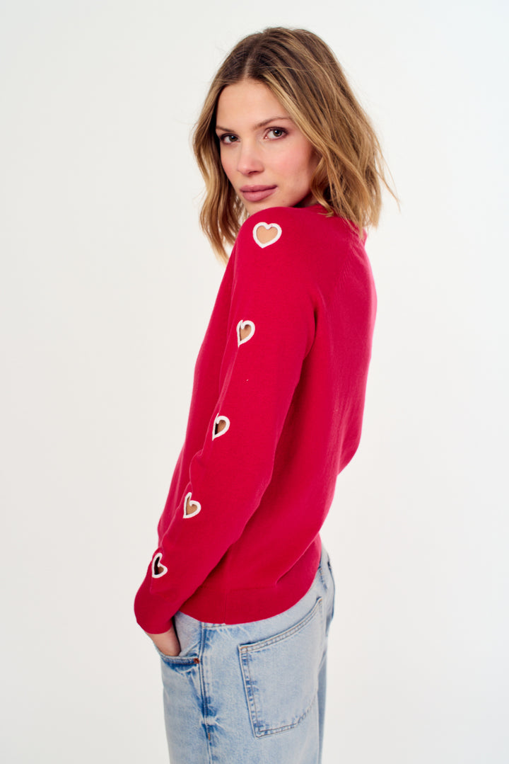 Heart Cutout Sweatshirt