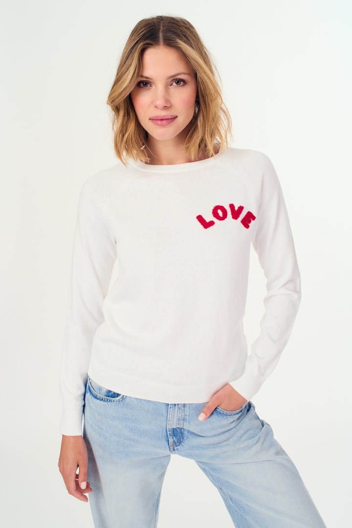 Love Sweatshirt White