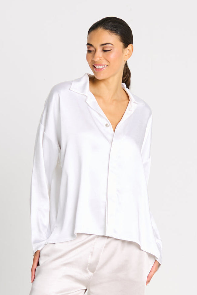 Sateen Menz Shirt White