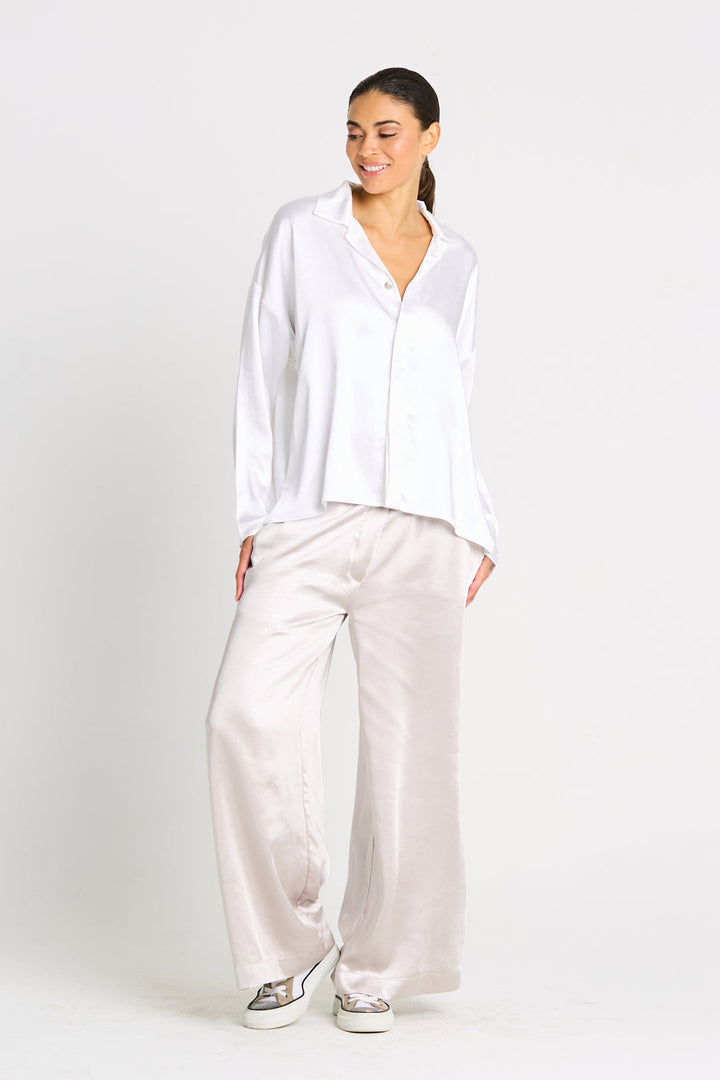 Sateen Menz Shirt White