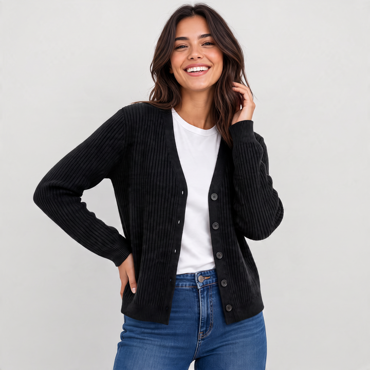 Belle Femme Cardigan Black
