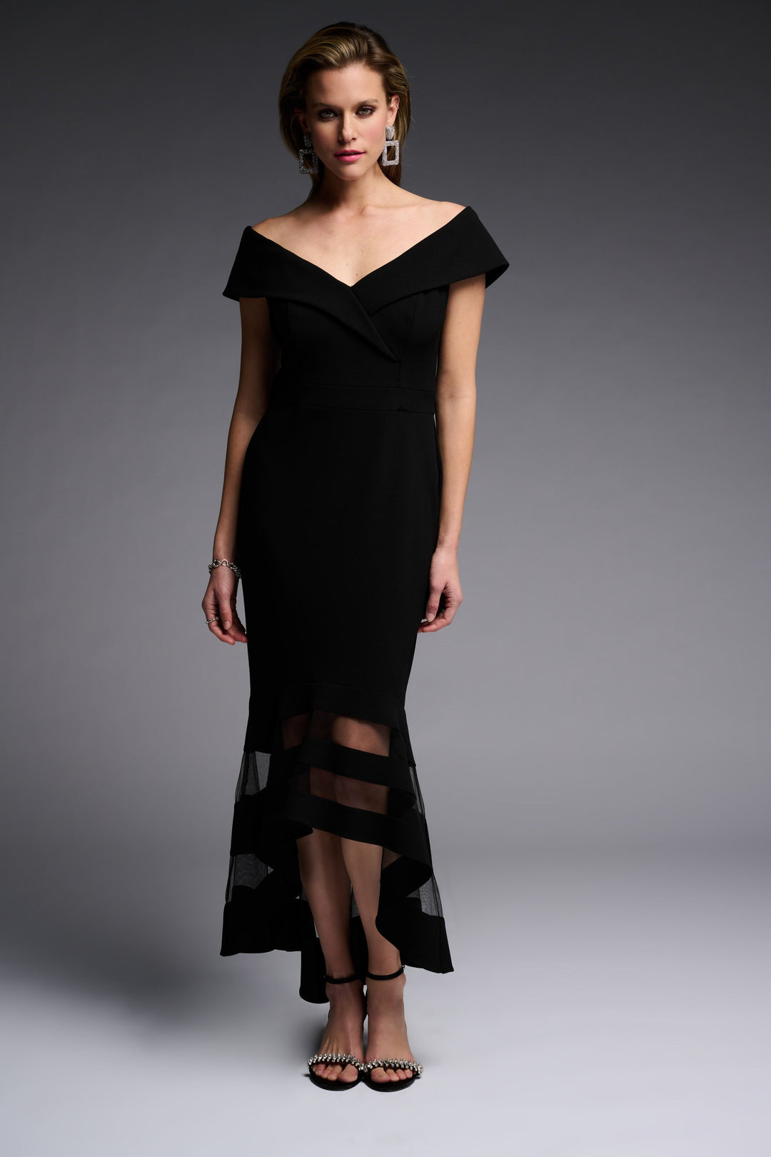 Scuba Crepe Trumpet Dress