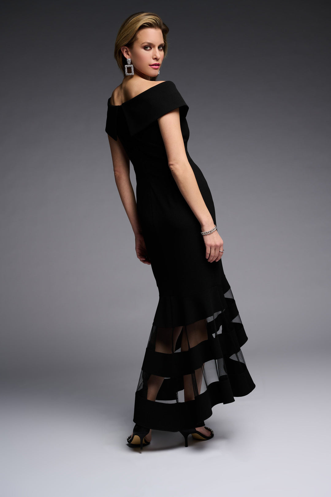 Scuba Crepe Trumpet Dress