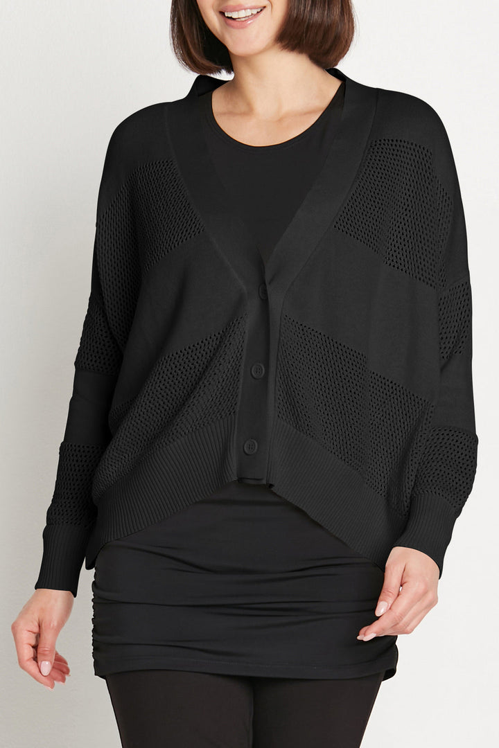 Hip Cardi Sweater Black