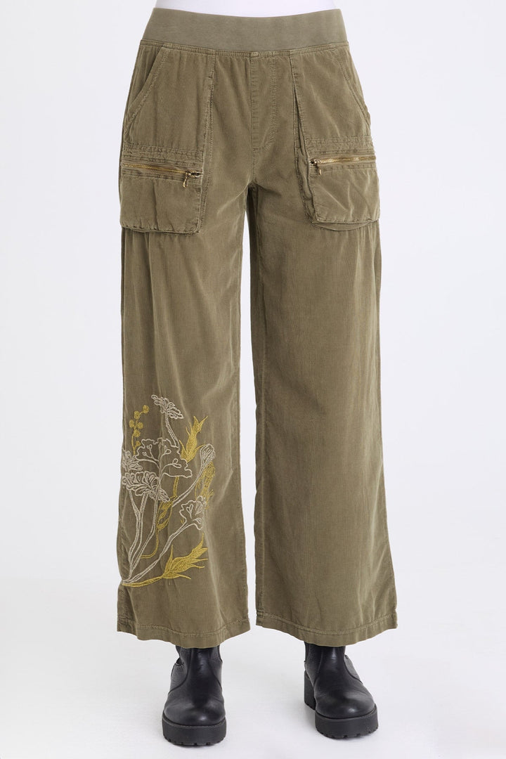Aleks Embroidered Pant Kombu