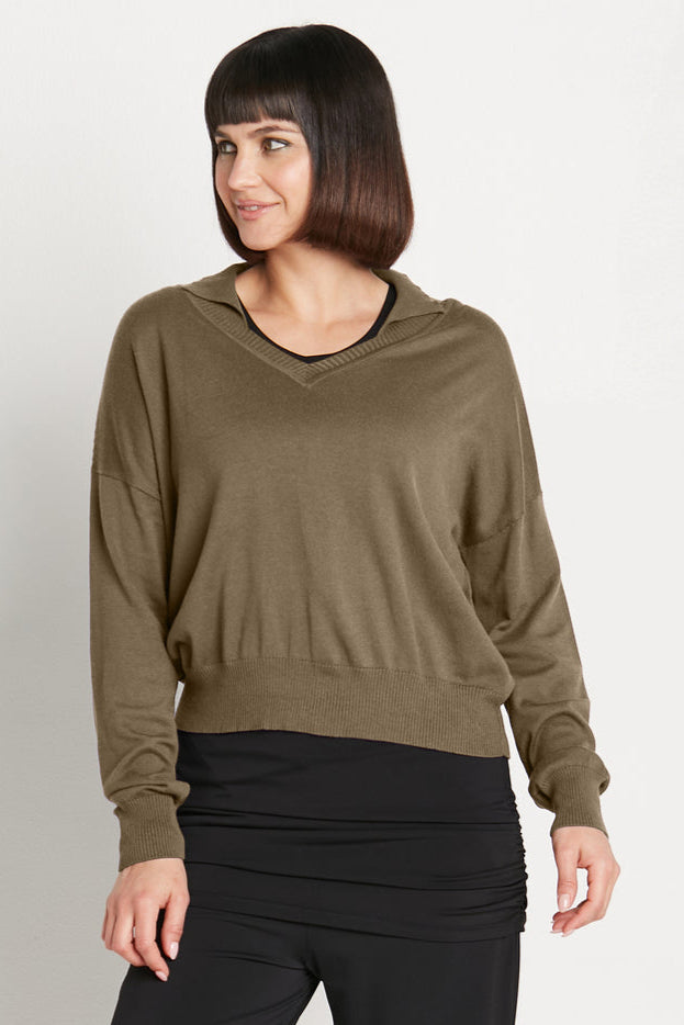 Pima Cotton Preppy V Neck Sweater