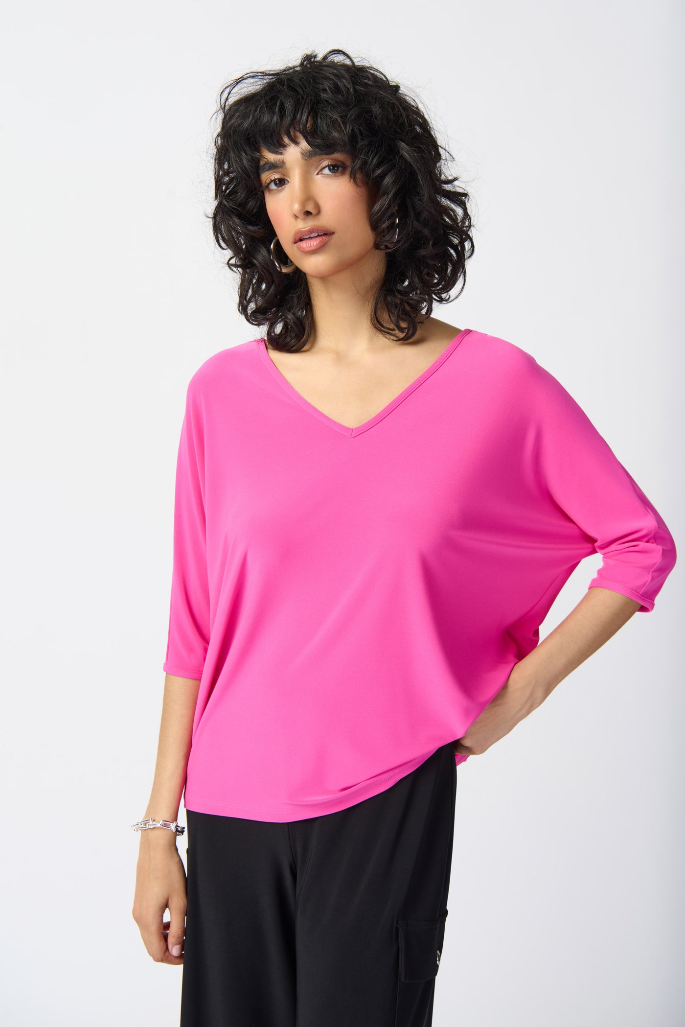 Silky Knit Top Ultra Pink