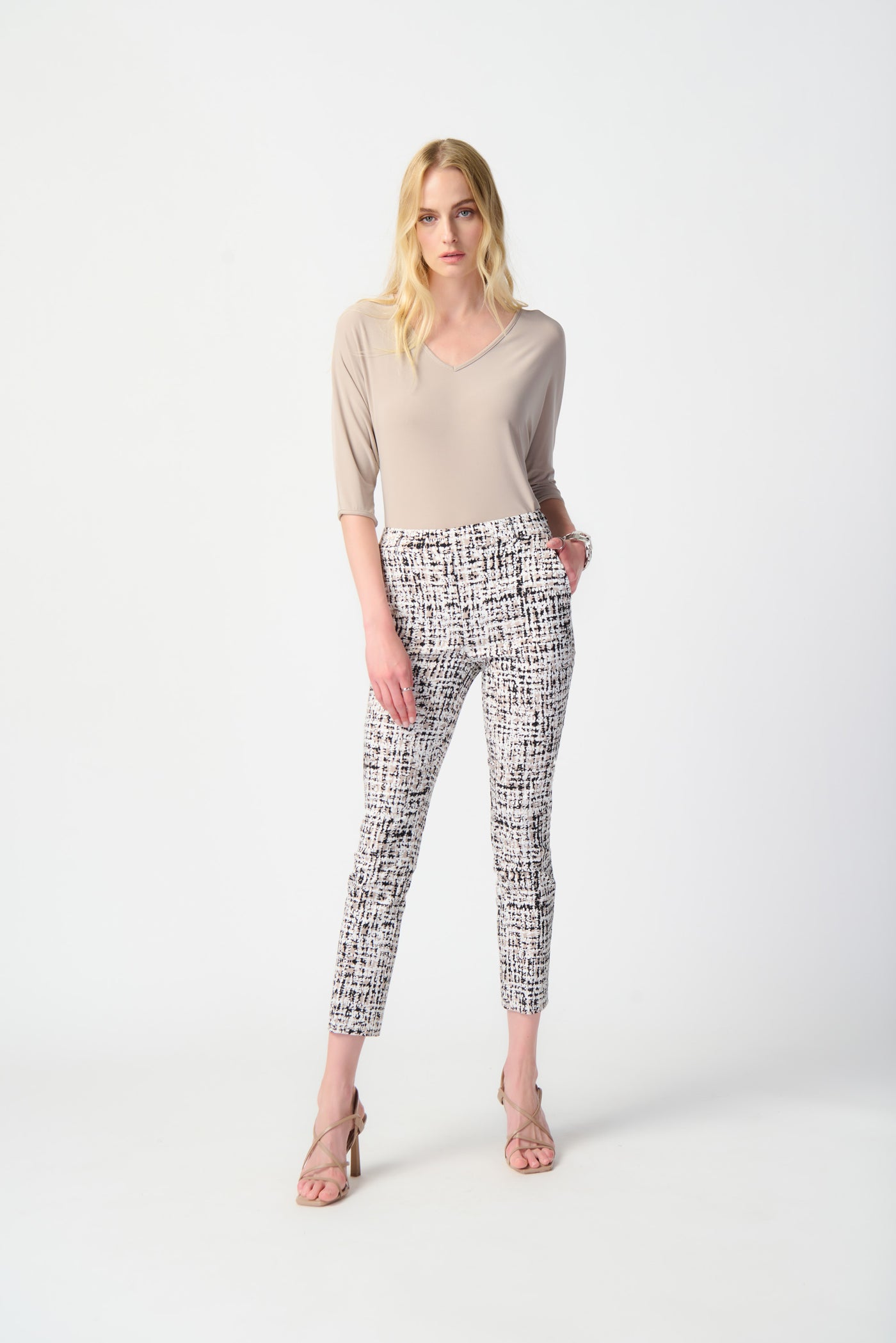Abstract Print Pull On Pant