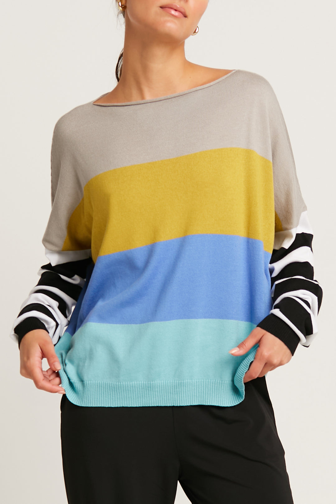 All Striped Crewneck Sweater