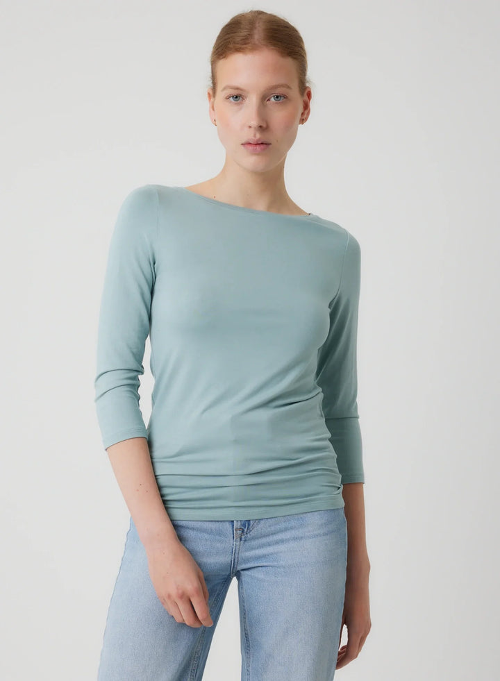 Soft Touch Three Quarter Sleeve Crewneck T-Shirt