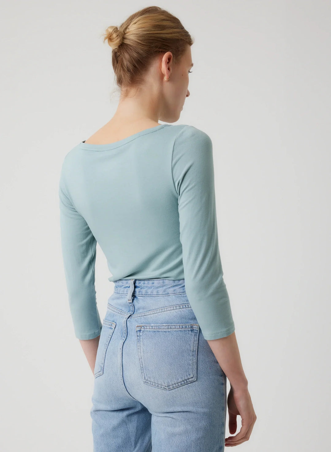 Soft Touch Three Quarter Sleeve Crewneck T-Shirt