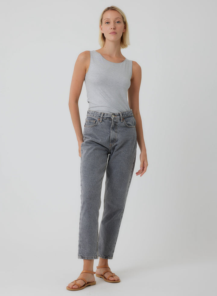 Soft Touch Metallic Crewneck Tank