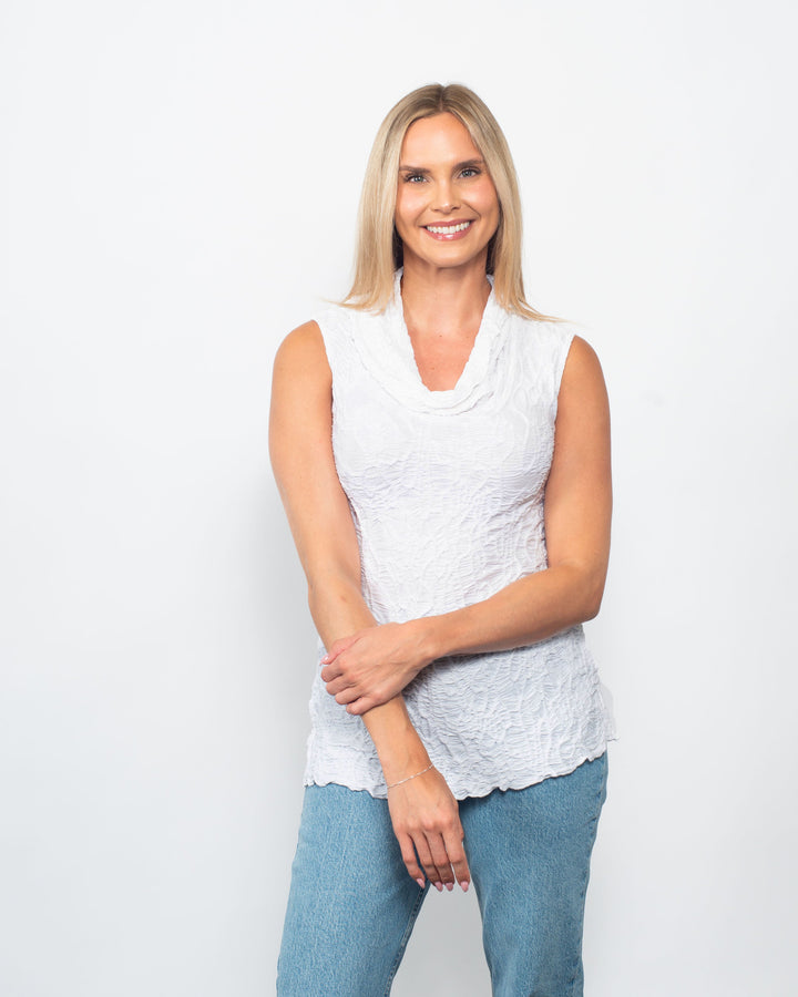Dreamcatcher Sleeveless Cowl White