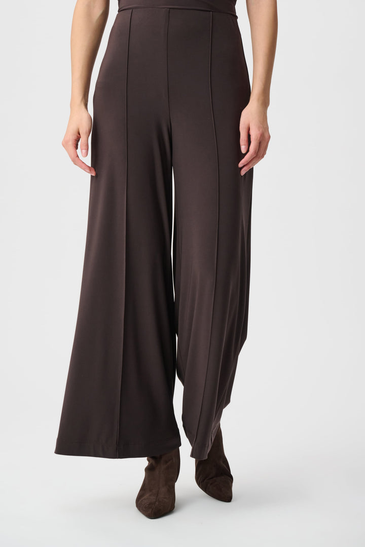 Wide Leg Pull On Pant Mocha