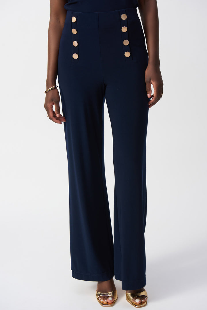 Silky Knit Wide-Leg Pull-On Pants