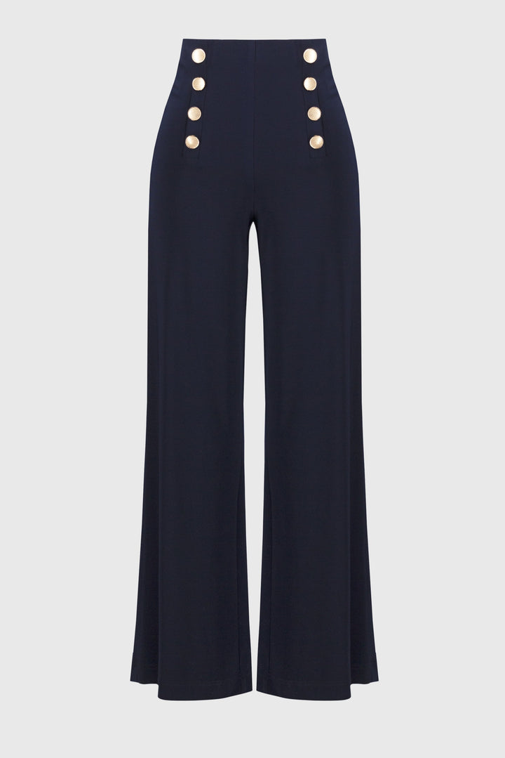 Silky Knit Wide-Leg Pull-On Pants