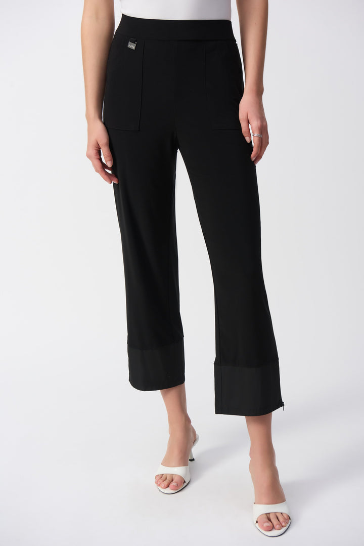 Silky Trim Straight Pant