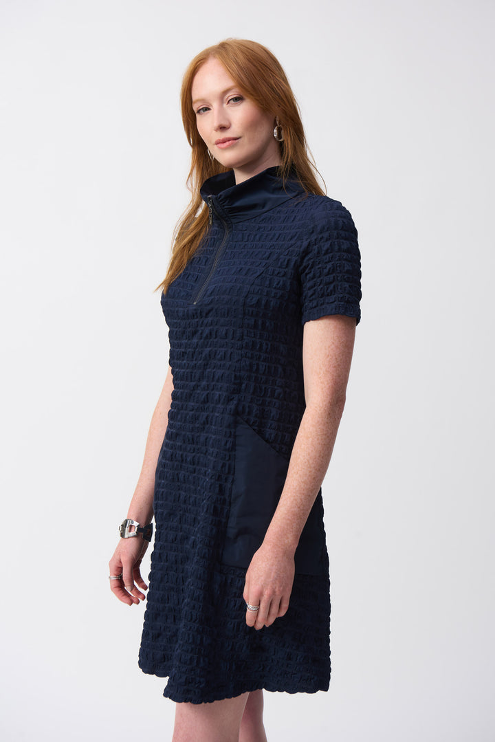 Bubble Jacquard A Line Dress