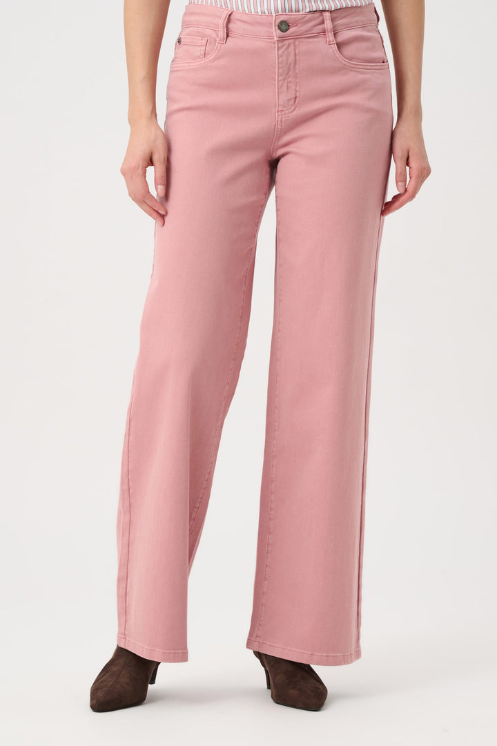 Goldie | Classic Wide-Leg Stretch Jeans Rose