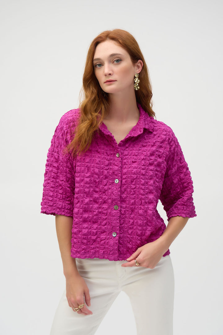 Bubble Jacquard Blouse