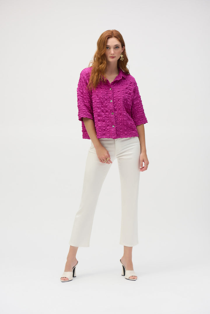 Bubble Jacquard Blouse