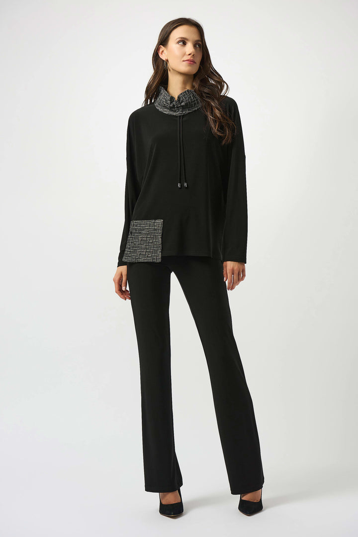 Silky Knit & Novelty Boxy Top