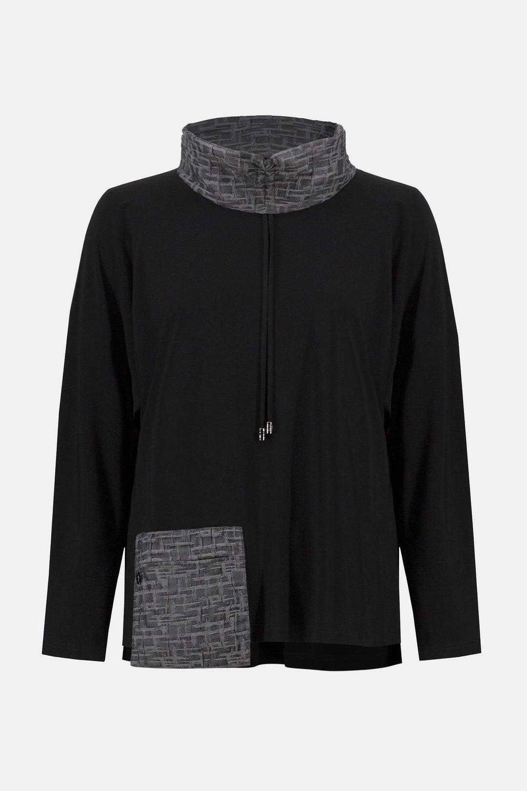 Silky Knit & Novelty Boxy Top