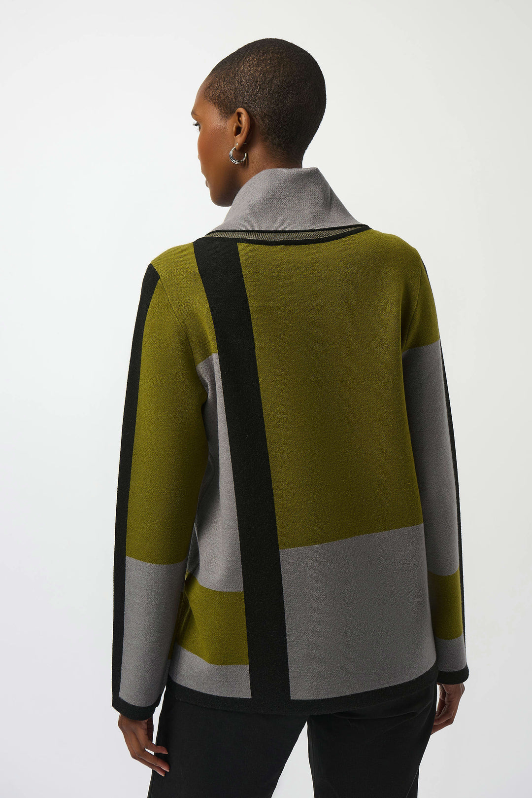 Colorblock Zip Sweater