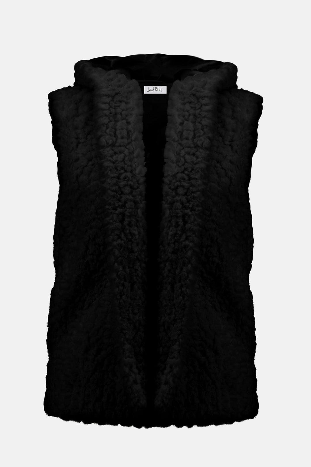 Faux Fur Textured Stripe Vest