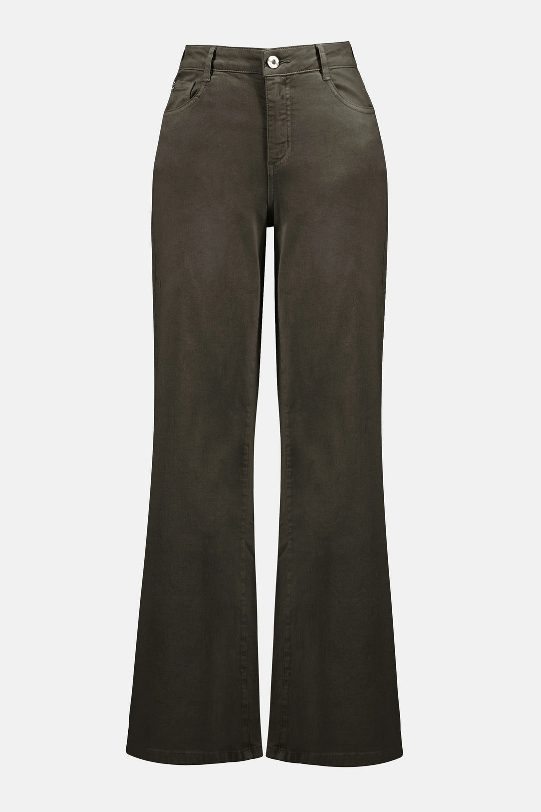 Classic Wide-Leg Stretch Denim Jeans