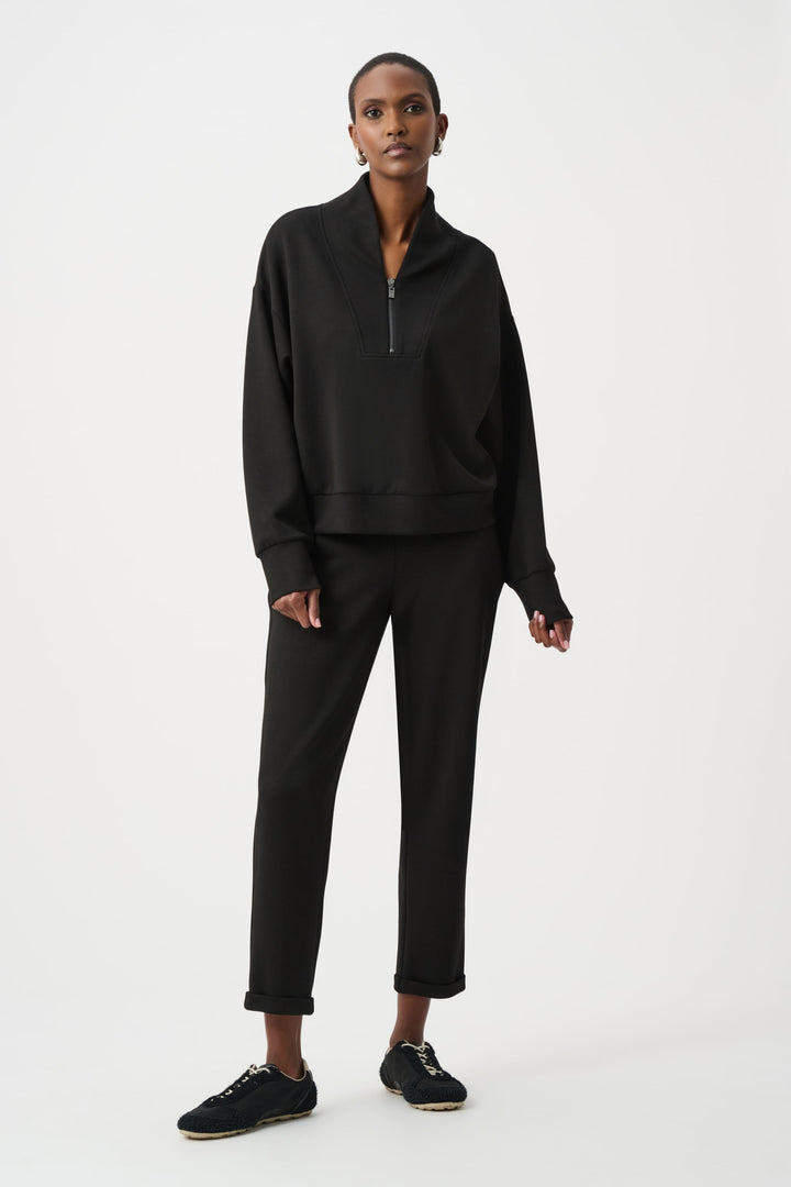 Scuba Jersey Pull On Pants Black