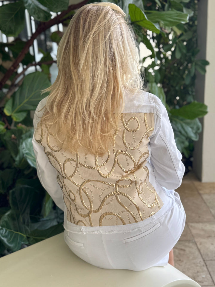 The White Denim Jacket / Golden Dreams