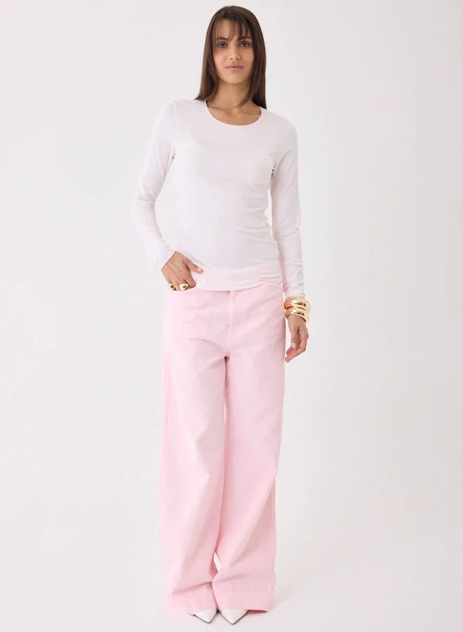 Soft Touch Long Sleeve Merrow Edge Boatneck T-Shirt