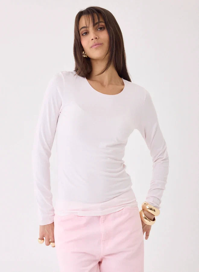 Soft Touch Long Sleeve Merrow Edge Boatneck T-Shirt