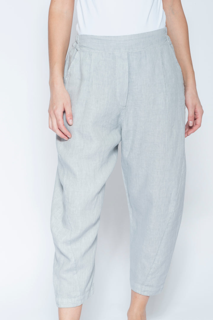 Linen Tulip Trousers Medium Grey
