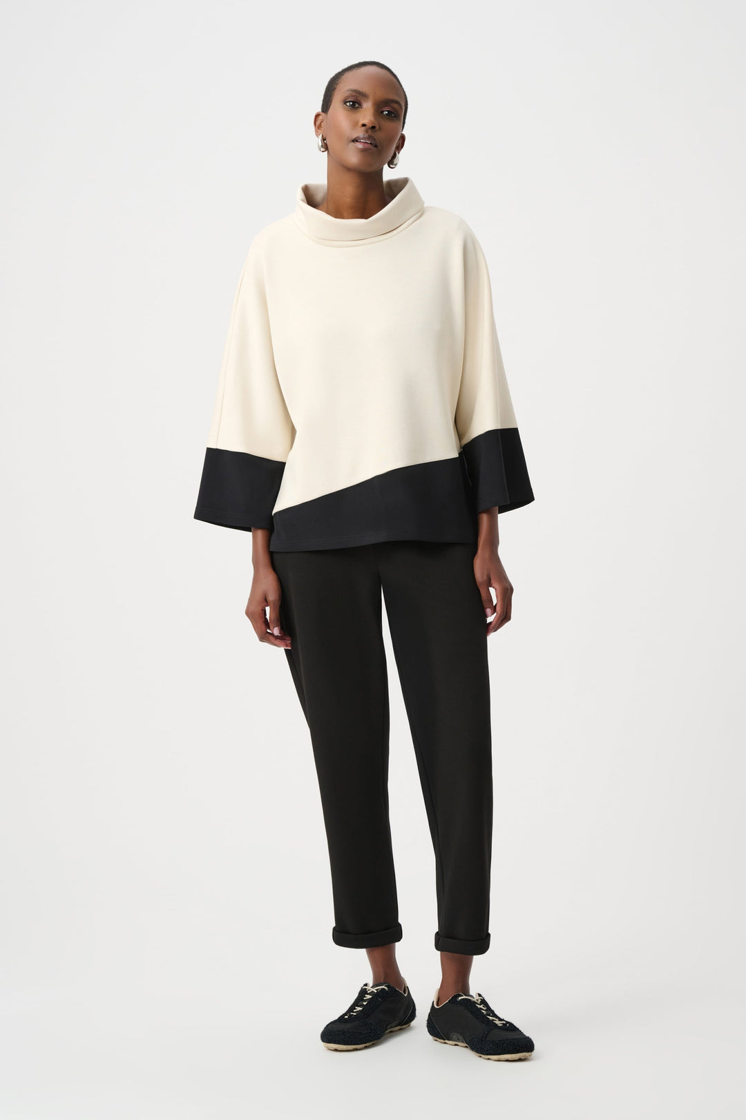 Scuba Color Block Trapeze Top Birch