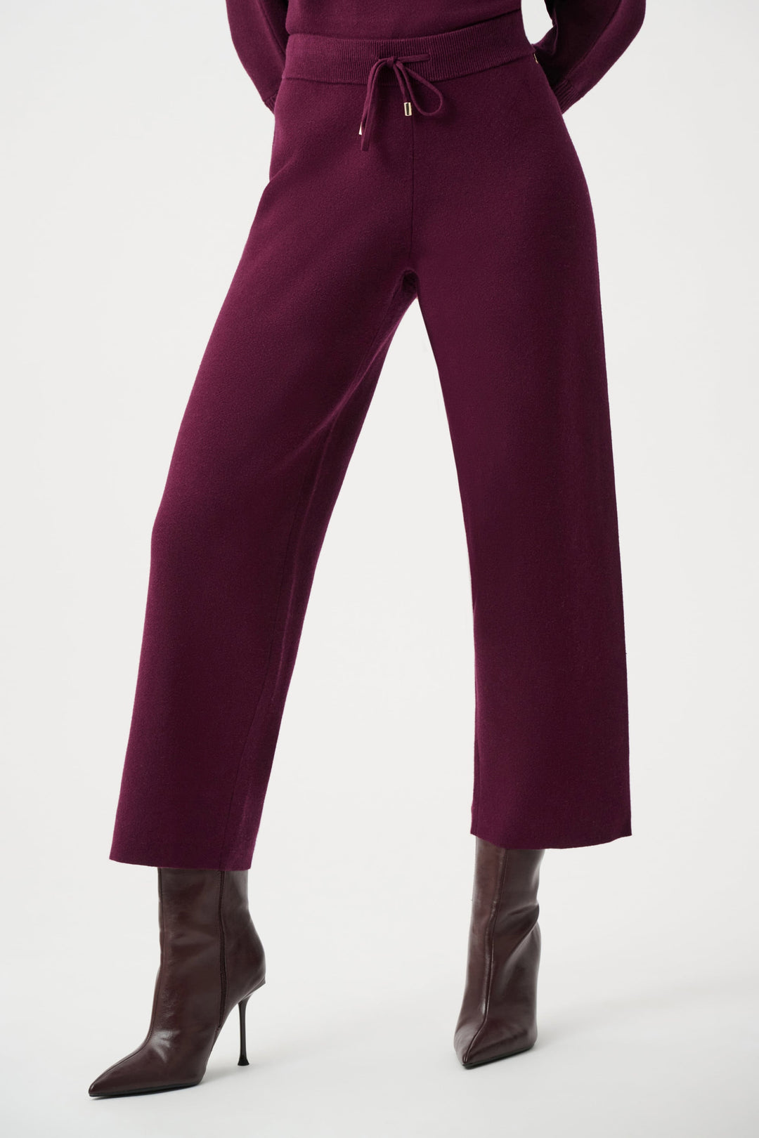 Brushed Knit Pull On Pants Elderberry