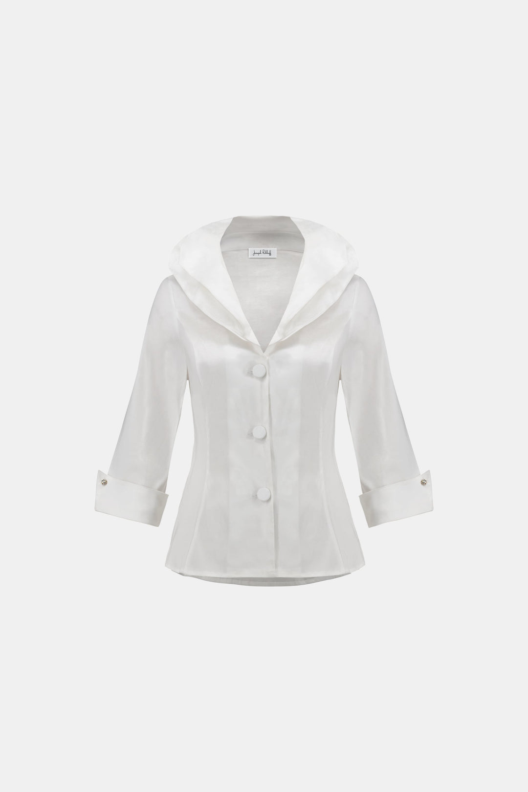 Double Lapel Blouse White