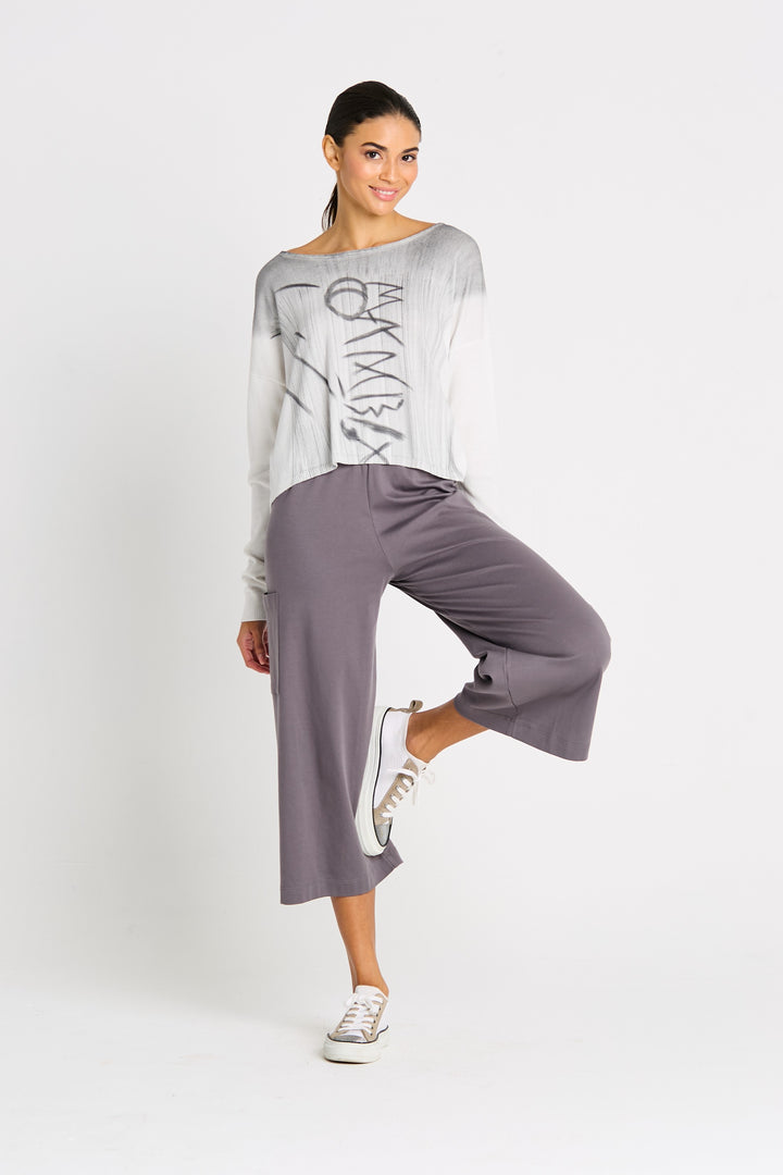 Pima Cotton Heiroglyphics Sweater