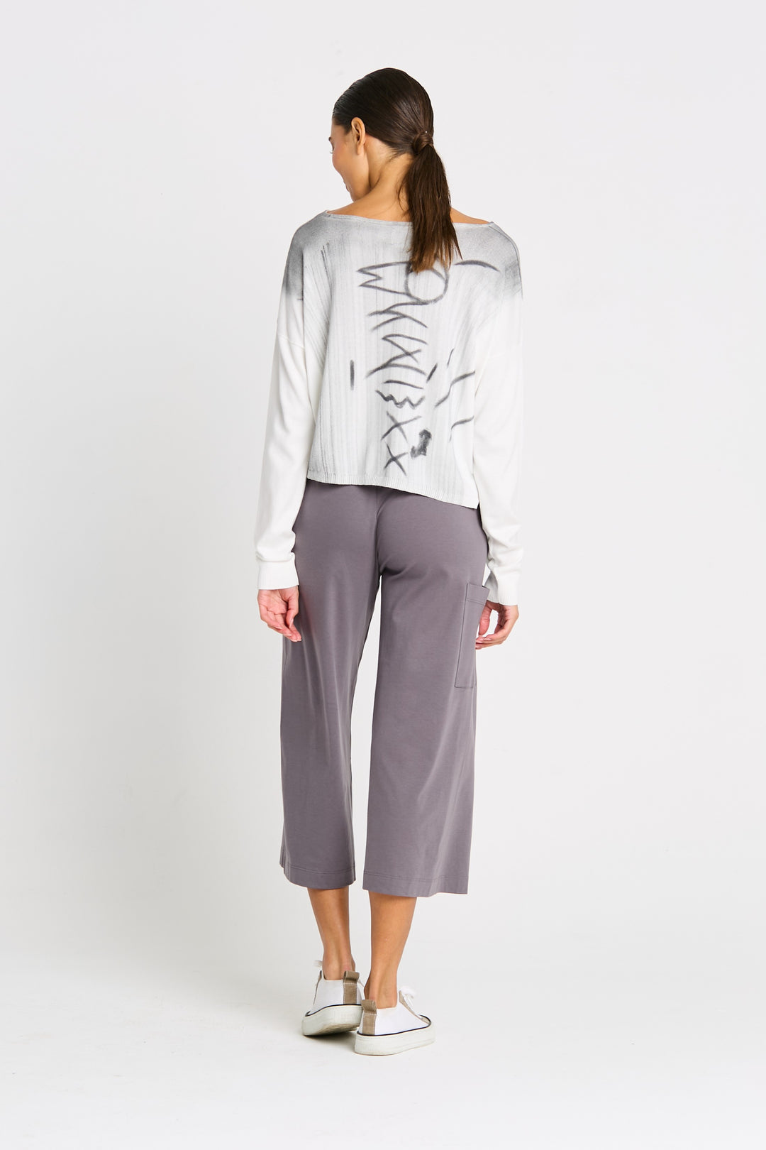 Pima Cotton Heiroglyphics Sweater