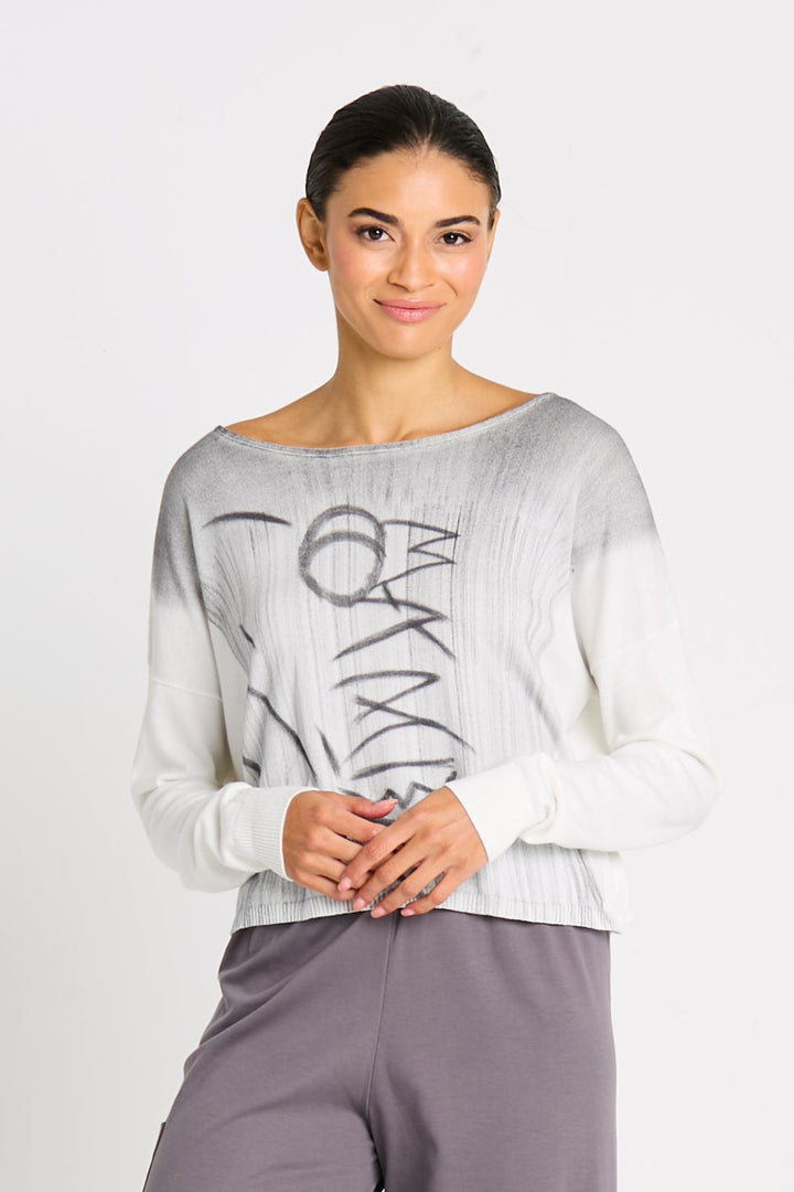 Pima Cotton Heiroglyphics Sweater