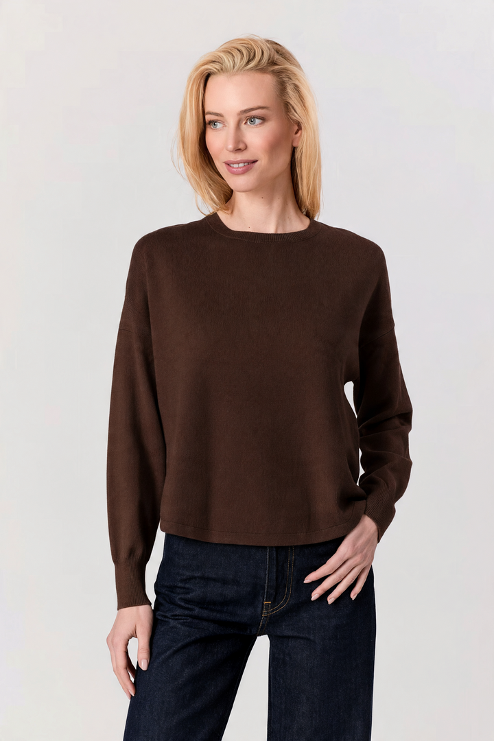 Shirttail Sweater Coffee