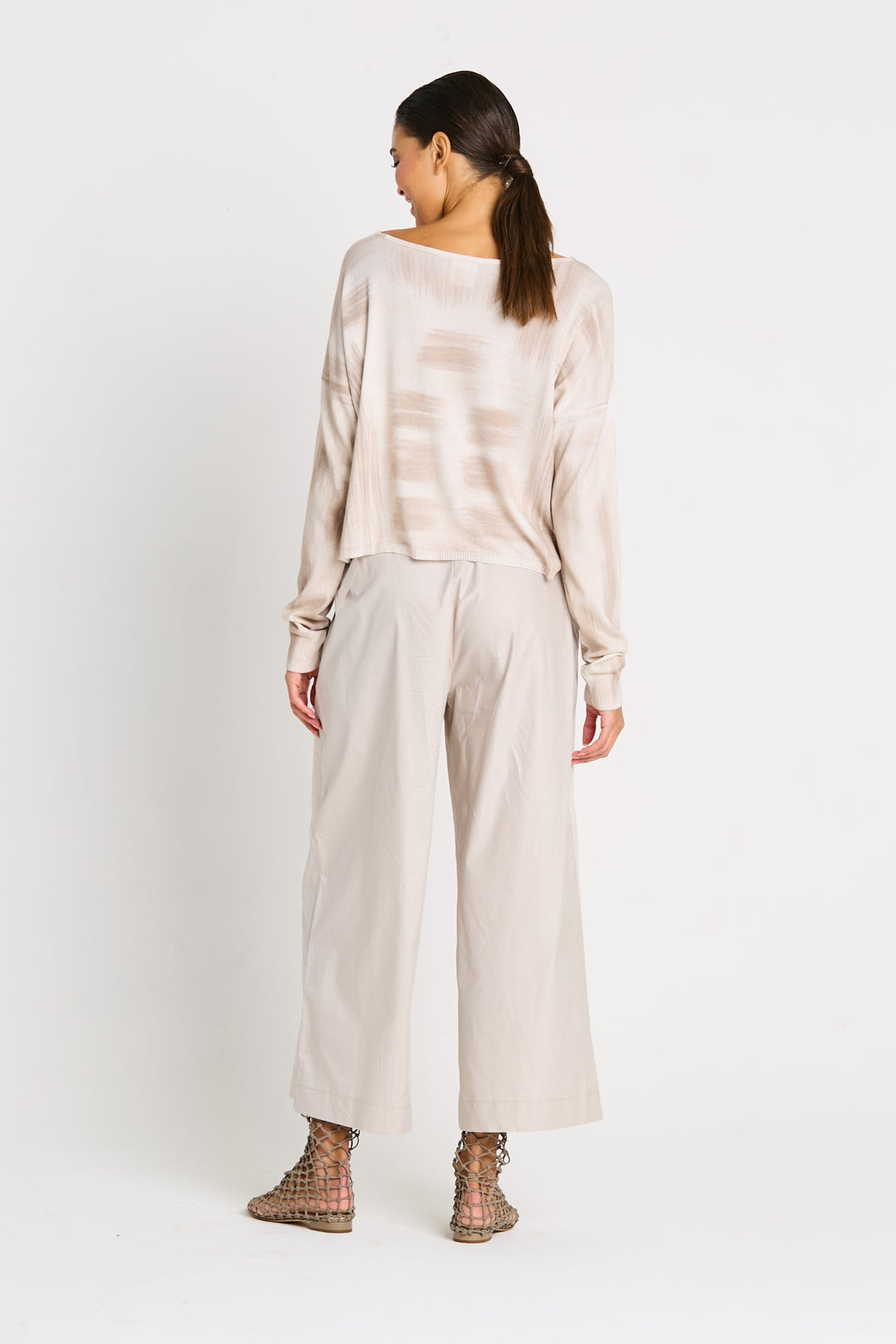 Pima Cotton Paintbrush Top Putty