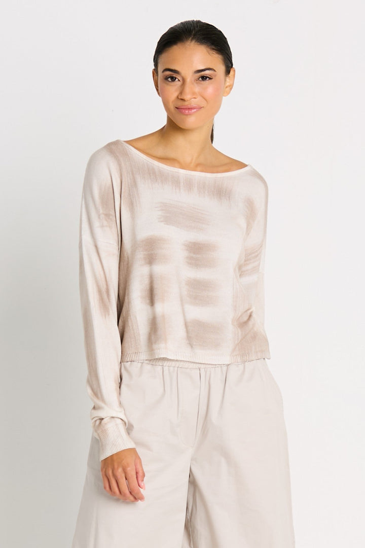 Pima Cotton Paintbrush Top Putty